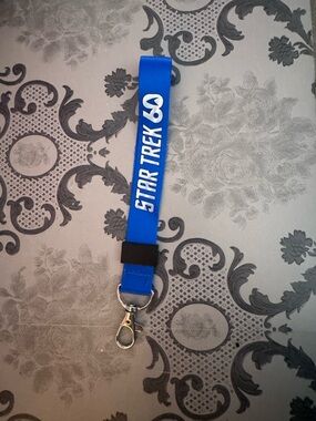 Star Trek 60th Blue Lanyard with Metal Clip